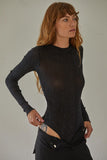 By Together Clothing Envy You Bodysuit Style L6703 in Black; 