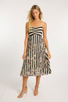 Caballero Collection Donna Stripe Vine Dress Style CA4297 in Stripe Vine; 