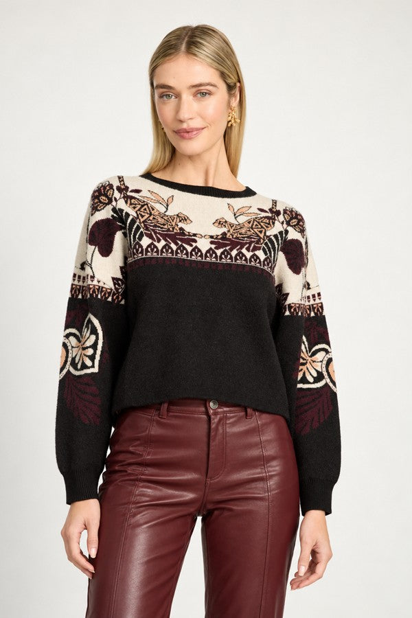 Noa Sweater in Crouching Cheetah