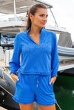 Cabana Life Clothing Royal Leaf Textured Top Style 903-ESS-3008. 