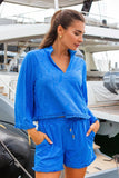 Cabana Life Clothing Royal Leaf Textured Top Style 903-ESS-3008. 