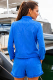 Cabana Life Clothing Royal Leaf Textured Top Style 903-ESS-3008. 
