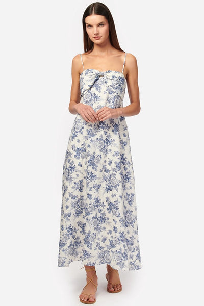 Cami NYC Tilney Linen Dress In Stonewash Floral; 