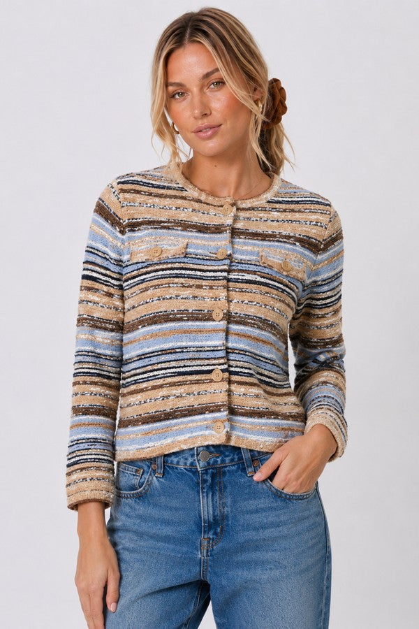 Marlon Textured Stitch Cardigan