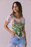 Chaser Brand Clothing Guns n' Roses Paradise City Tee Style CWA412-GNR025-GlitterTD; 