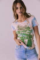 Chaser Brand Clothing Guns n' Roses Paradise City Tee Style CWA412-GNR025-GlitterTD; 