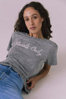 Chaser Brand Clothing Locals Only Tee Style CW9387-CHA8010-STKGRY in Streak Grey; 