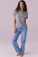 Chaser Brand Clothing Locals Only Tee Style CW9387-CHA8010-STKGRY in Streak Grey; 