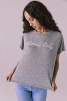 Chaser Brand Clothing Locals Only Tee Style CW9387-CHA8010-STKGRY in Streak Grey; 