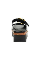 Chinese Laundry Surfs Up Sandal Style in both Black Croc and Clear; Platform Sandal birkenstock Dupe
