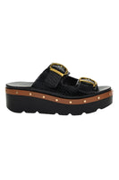 Chinese Laundry Surfs Up Sandal Style in both Black Croc and Clear; Platform Sandal birkenstock Dupe