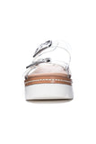 Chinese Laundry Surfs Up Sandal Style in both Black Croc and Clear; Platform Sandal birkenstock Dupe
