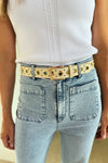 Cleobella Judy Grommet Belt Style CM24SU2097 in Ivory; 