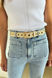Cleobella Judy Grommet Belt Style CM24SU2097 in Ivory; 