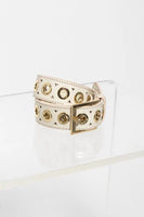 Cleobella Judy Grommet Belt Style CM24SU2097 in Ivory; 