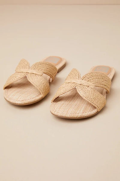 DV by Dolce Vita Geeya in Natural;Natural Raffia Slide Sandal;beach Slide Sandal;Summer Slide Sandal