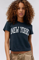 DayDreamer LA New York Shrunken Tee Style T1568G4970D in Vintage Black; 