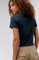 DayDreamer LA New York Shrunken Tee Style T1568G4970D in Vintage Black; 