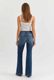 Daze Denim Heartbrteaker Style D00016232SO INFLU in Influencer; Medium Wash Mid Rise Flare Jeans