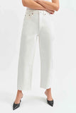 Daze Denim Westward High Rise Barrel Leg Jean Style D00017250FH in Swan; White Barrel Leg Spring Summer Jeans; 