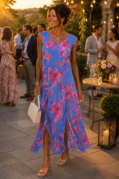 blue sheer maxi dress Sheer Grace Strapless Glitter Maxi Dress Powder Blue