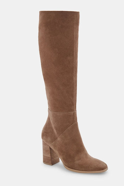 Dolce Vita Fynn Suede Boot in Truffle;real suede boot;suede to the knee boot; 