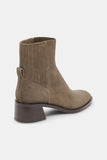 Dolce Vita Linny H2O in Olive Suede;Suede Abkle Boot;Low Heel Suede Ankle Boot;Suede Boot; 