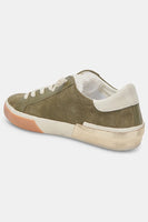 Dolce Vita Zina Plush Sneakers in Moss Perforated Suede; 