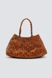 Dragon Diffusion Santa Croce Bag Big in Forest Green and in Tan;dragon Diffusion Woven Leather Bags; 