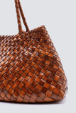 Dragon Diffusion Santa Croce Bag Big in Forest Green and in Tan;dragon Diffusion Woven Leather Bags; 