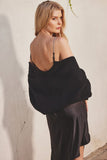 Dress Forum Clothing Relaxed Bolero Open Front Cardigan style FWJ11148 in Black; 