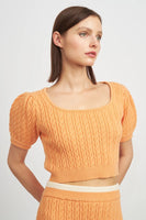 EN Saison Clothing Jodie Top Style IEA3636T in Peach; 