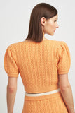EN Saison Clothing Jodie Top Style IEA3636T in Peach; 
