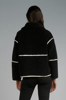 Elan Clothing Alpine Zip up Coat Style JK8172 in Black; 