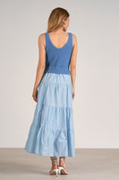 Elan Clothing Aries Dress Style SWV5772 LTBLBL in Light Blue Combo; 