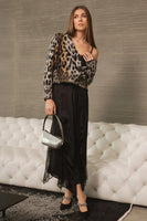 Elan Clothing Cheetah Cardigan Sweater Style SWP11515 in Brown Cheetah; Cheetah Printed Button Front Cropped fall cardigan sweater; 
