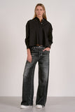 Elan Clothing Joy Sweatpant Jean Style JF2382 Gy-Wash in Grey Wash; JEan; Sweat Pant