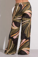 Elan Clothing Simi Pant Style SP2314 in Black Manila; Flowy Summer Wide LEg Pant