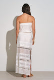 Elan Clothing Strapless Lace Maxi Dress Style VCL5961 in White; 