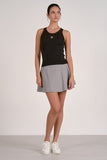 Elan Clothing Tina Tank Style TEP11610 in Black Bow; Black Tank Top with a single embroidered bow; 