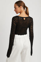 Emory Park Clothing Aliyah Top Style IMK9532T in Black; 