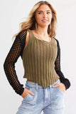 Emory Park Clothing Open Knit Bolero Style IMK8987T in Black;Crochet Bolero;crochet shrug;open knit shrug; 