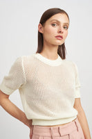 En Saison Clothing Vicki Top Style IEA3616T in White; 