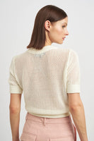 En Saison Clothing Vicki Top Style IEA3616T in White; 