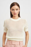 En Saison Clothing Vicki Top Style IEA3616T in White; 