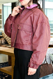 FRNCH Paris Clothing Tigressa Jacket Style CHC26209 BRDEX in Bordeaux; 