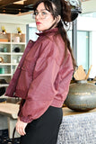 FRNCH Paris Clothing Tigressa Jacket Style CHC26209 BRDEX in Bordeaux; 