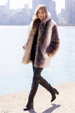 Fabulous Furs Shawl Collar Coat Arctic Wolf Style Number 14198-ARCWOLF; Mob Boss Coat;Mob Boss Wife Coat;Mob Boss Fashion Trend