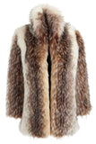 Fabulous Furs Shawl Collar Coat Arctic Wolf Style Number 14198-ARCWOLF; Mob Boss Coat;Mob Boss Wife Coat;Mob Boss Fashion Trend