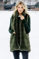 Fabulous Furs Weekender Zip Vest Style 14667 in Olive and in Stone; 